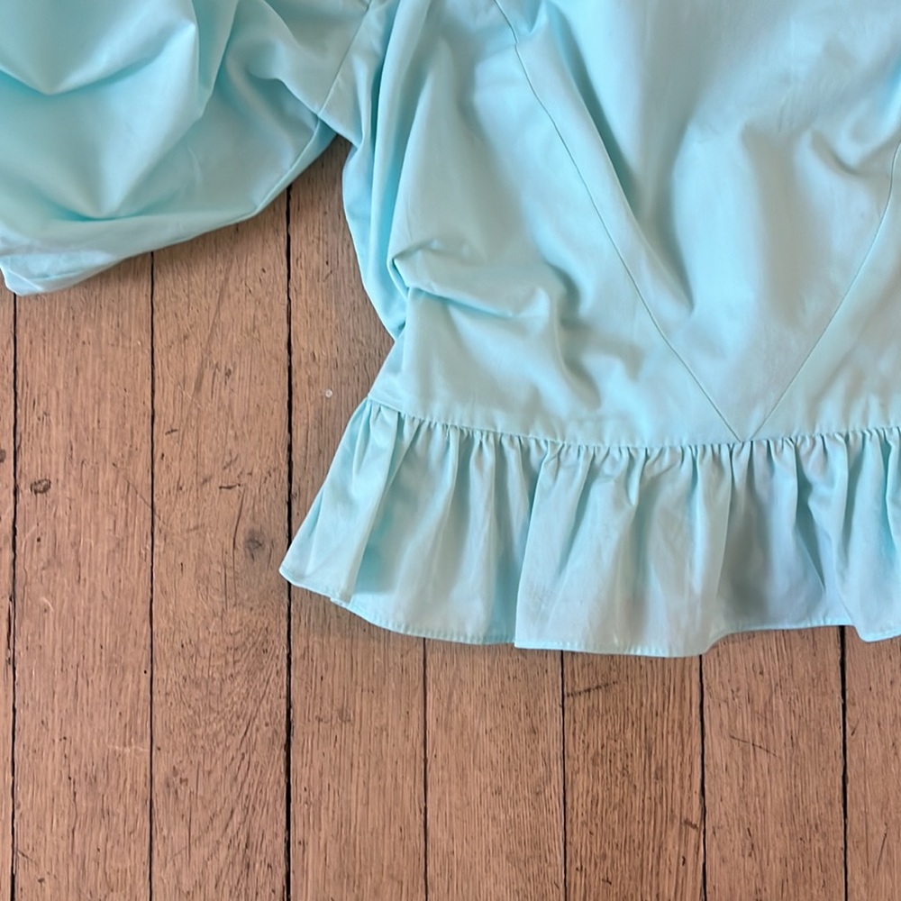 NWOT Zara Puff Sleeve Top - Picture 4 of 8